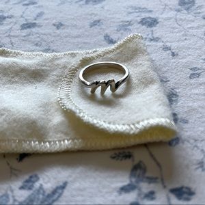 James Avery initial ring “m”